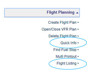 Flight Listing